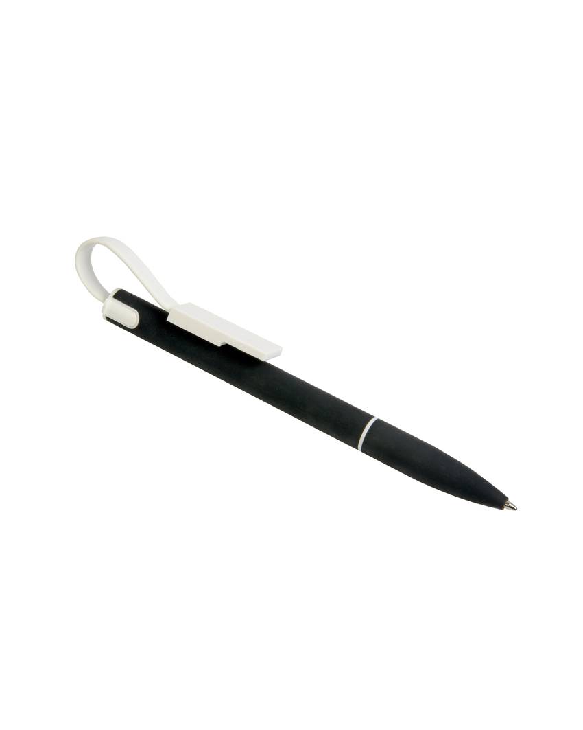 Penna twist in alluminio con clip che si trasforma in cavo di ricarica USB/Lightning/micro