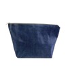 Beauty case in cotone DENIM 220 g/m2 (85% cotone - 15% poliestere) con chiusura zip