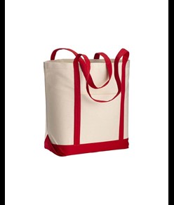 Shopper con soffietto alla base in cotone naturale Handle