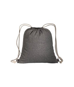 Zainetto in cotone riciclato effetto melange con chiusura a strozzo CORDINI AD ASOLA Handle Zainetto in cotone riciclato effetto melange con chiusura a strozzo CORDINI AD ASOLA Handle