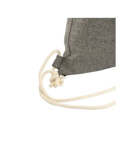 Zainetto in cotone riciclato effetto melange con chiusura a strozzo CORDINI AD ASOLA Handle Zainetto in cotone riciclato effetto melange con chiusura a strozzo CORDINI AD ASOLA Handle