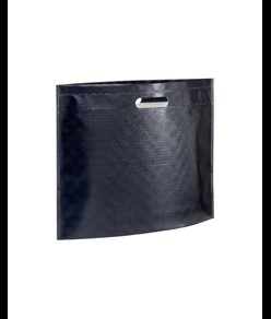 Shopper in TNT laminato metallizzata, manici corti Handle