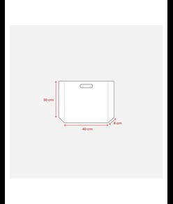 Shopper in TNT laminato metallizzata, manici corti Handle