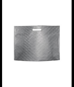 Shopper in TNT laminato metallizzata, manici corti Handle
