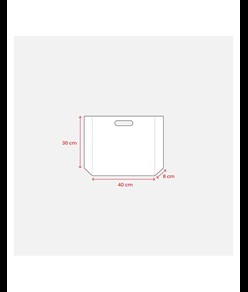 Shopper in TNT laminato metallizzata, manici corti Handle