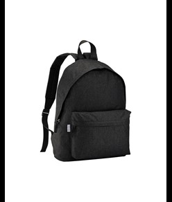 Zaino in PET riciclato  melange, 2 tasche e spallacci regolabili