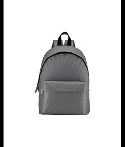 Zaino in PET riciclato  melange, 2 tasche e spallacci regolabili