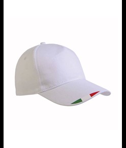 Cappellino in poliestere 5 pannelli con stampa tricolore