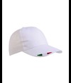 Cappellino in cotone, 5 pannelli con ricamo tricolore