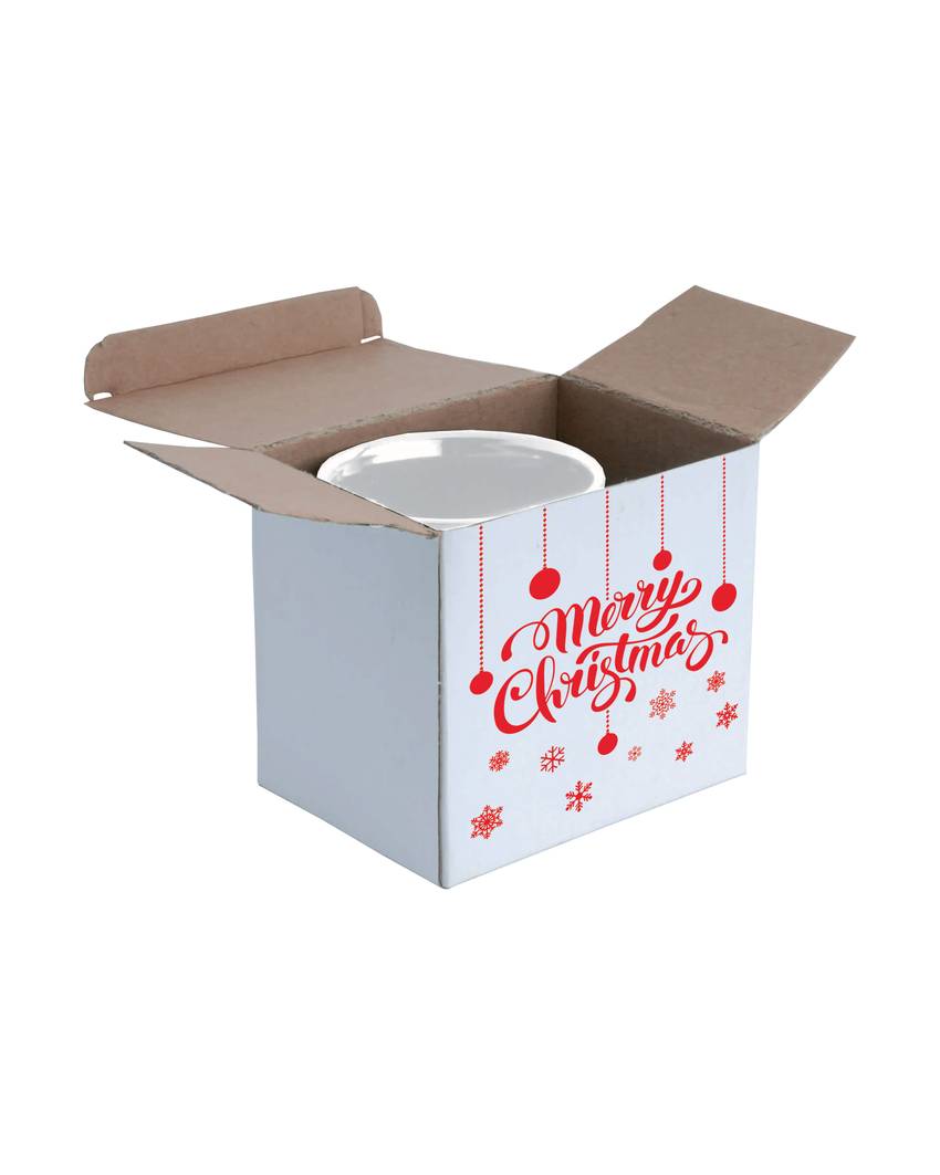 Tazza in ceramica con stampa natalizia. Adatta per la stampa sublimatica