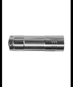 Torcia tascabile a LED COB (Chip On Board) in allumino con cordino (batterie NON incluse)