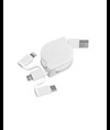 Cavo alimentazione USB-type C/lighting/microUSB retrattile