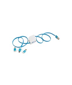 Cavo alimentazione USB-type C/lighting/microUSB retrattile Cavo alimentazione USB-type C/lighting/microUSB retrattile