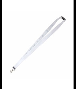 Nastro da collo in R-PET con sgancio di sicurezza (PET riciclato)