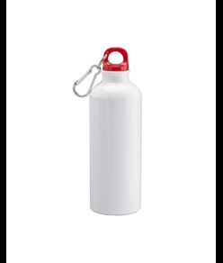 Borraccia in alluminio con moschettone, 500ml