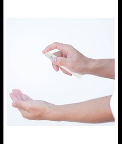 Gel detergente igienizzante mani,formato spray da 10 ml. Alcool 65%