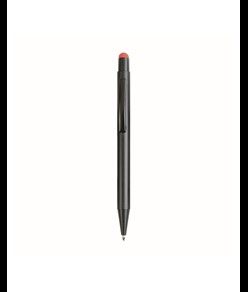 Penna  in alluminio. Il logo inciso a laser diventa dello stesso colore del touch screen.