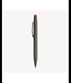 Penna  in alluminio. Il logo inciso a laser diventa dello stesso colore del touch screen.