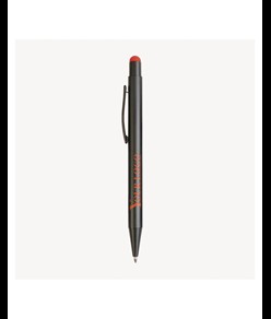 Penna  in alluminio. Il logo inciso a laser diventa dello stesso colore del touch screen.