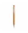 Penna a scatto in bamboo, paglia di grano (50%) e PP (50%)