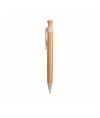 Penna a scatto in bamboo, paglia di grano (50%) e PP (50%) Penna a scatto in bamboo, paglia di grano (50%) e PP (50%)