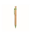 Penna a scatto in bamboo, paglia di grano (50%) e PP (50%) Penna a scatto in bamboo, paglia di grano (50%) e PP (50%)