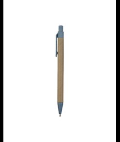 Penna a scatto  in carta riciclata con dettagli  in  paglia di grano (50%) PP (50%)