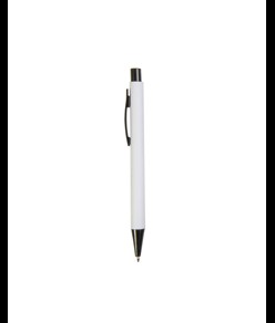 Penna a scatto in plastica con clip in metallo