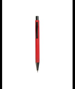 Penna a scatto in plastica con clip in metallo