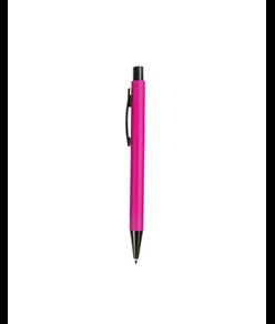 Penna a scatto in plastica con clip in metallo