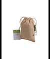 Sacchetto regalo in cotone organico 140g/m2, 10 x 14 cm Handle