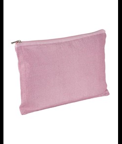 Beauty case in policotone brillante con zip