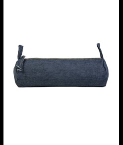 Astuccio in cotone DENIM 220 g/m2 (85% cotone - 15% poliestere) con chiusura a zip