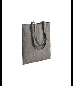 Shopper in cotone riciclato 190 g/m2, manici lunghi Handle