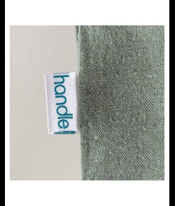 Shopper in cotone riciclato 190 g/m2, manici lunghi Handle