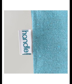 Shopper in cotone riciclato 190 g/m2, manici lunghi Handle