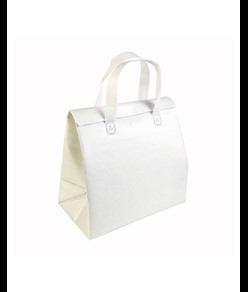 Borsa frigo in TNT laminato 100 g/m2, chiusura con velcro Handle