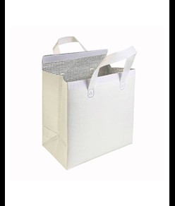 Borsa frigo in TNT laminato 100 g/m2, chiusura con velcro Handle