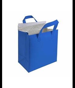 Borsa frigo in TNT laminato 100 g/m2, chiusura con velcro Handle
