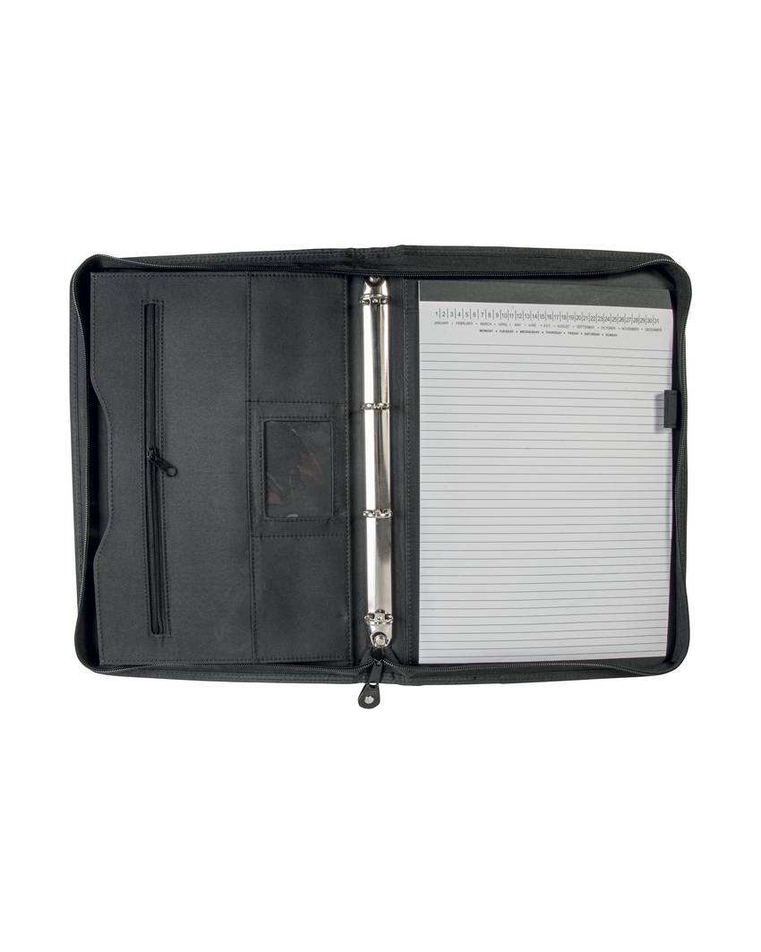 Cartella porta documenti in microfibra e similpelle . Raccoglitore ad anelli