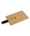 Chiavetta USB 4Gb a forma di tessera in paglia di grano e PP. Possibilità di import
