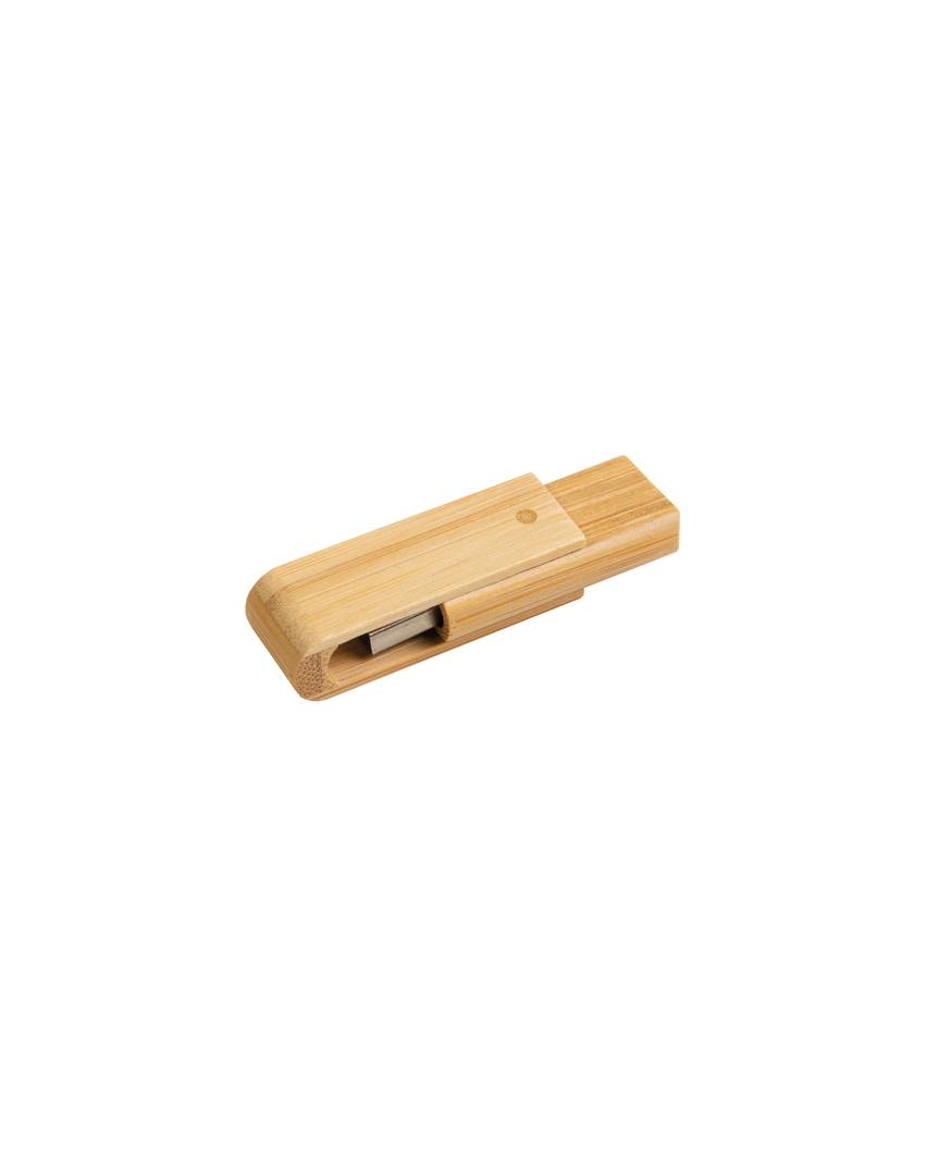 Chiavetta girevole USB 4Gb in bamboo. Possibilità di import su richiesta