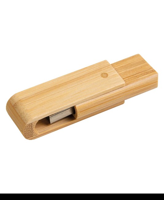 Chiavetta girevole USB 4Gb in bamboo. Possibilità di import su richiesta