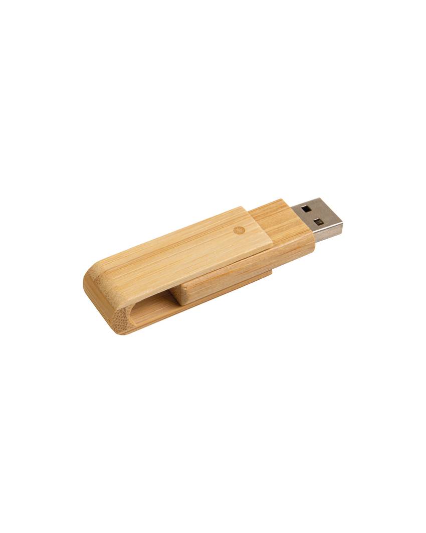 Chiavetta girevole USB 4Gb in bamboo. Possibilità di import su richiesta
