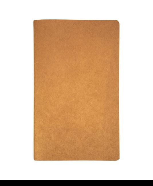 Quaderno con copertina in carta riciclata, fogli a righe color avorio