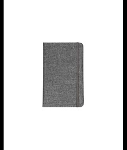 Quaderno con copertina in R-Pet, con elastico, fogli a righe color bianco