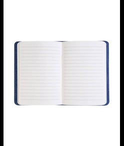 Quaderno con copertina in R-Pet, con elastico, fogli a righe color bianco