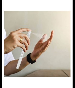 Penna a sfera in ABS con erogatore spray da 10 ml riempibile (liquido non incluso)