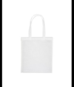 Shopper in R-pet 80 g/m2 con soffietto e manici lunghi Handle