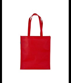 Shopper in R-pet 80 g/m2 con soffietto e manici lunghi Handle